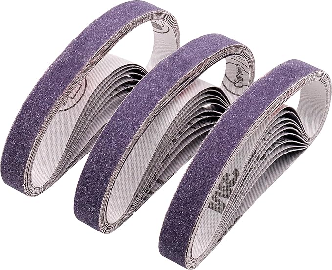 1/2 x 12 Inch Replacement Sharpening Belt for Work Sharp, 30Pcs 240 Medium Grit Knife Sharpener Sanding Belts Kit for Official Work Sharp (WSKTS & WSKTS-KT/Mk.1 & Mk.2) Knife & Tool Sharpener