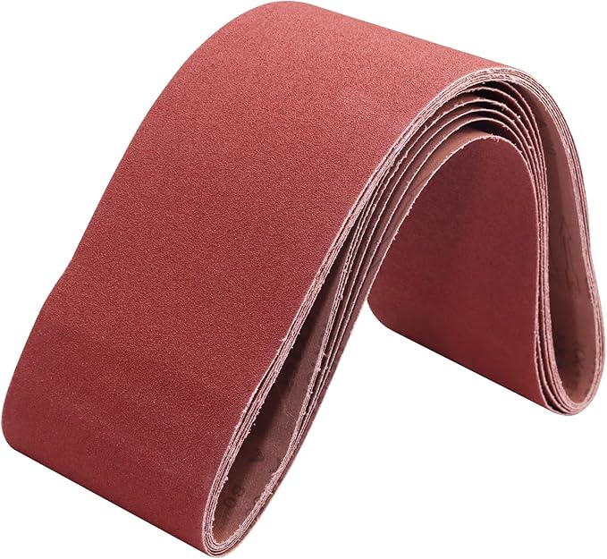 6 x 48 Sanding Belts, 80 Grit 6x48 Inch Sanding Belt for Belt Sander, 6x48 Aluminum Oxide Belt Sander Sanding Belts for Woodworking, 6 Pack(6x48in, 80 Grit)