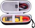 LTGEM Hard Case Compatible with Fluke 323/302+ / 301D / 324/325 Clamp Meter Clamp Multimeter AC-DC TRMS, Mesh Pocket for Accessories(Case Only)
