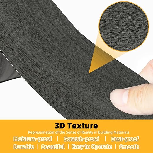 GSCIT Club Dark Walnut Wallpaper, 2.4 inch X 15ft Self Adhesive Wood Grain Repair Tape Dark Walnut Repair Patch for Tables, Chairs, Baseboards, Doors, Windows, Floors, Handicraft DIY.