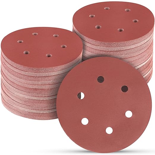 100 PCS 6 Inch Sanding Discs 1200 Grit Hook and Loop Sandpaper, Round Orbital Sand Paper Discs for Sander