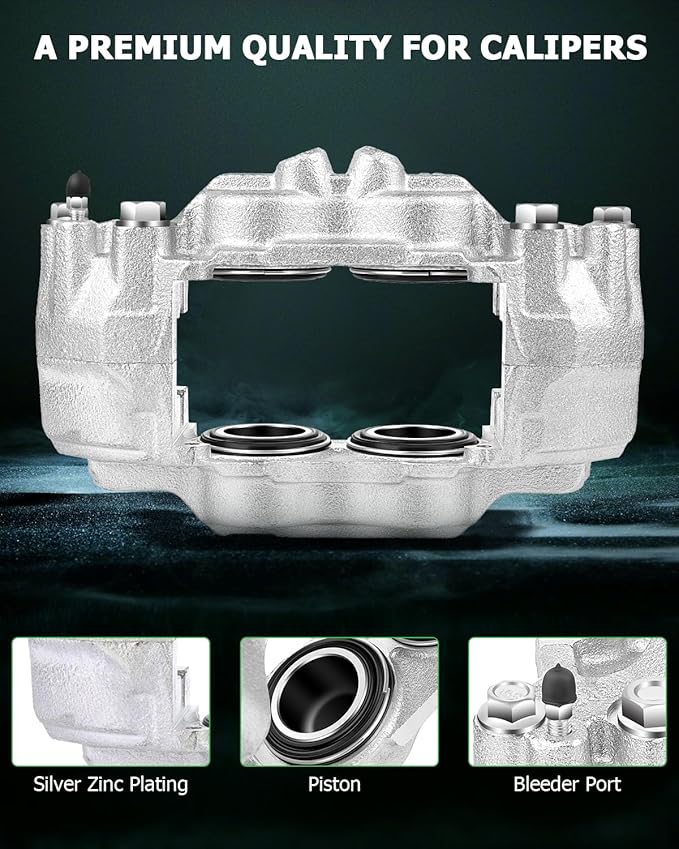 SCITOO Front Left Brake Caliper Without Bracket 19-2985 Compatible For Toyota 4Runner 2003-2009 For Toyota FJ Cruiser 2007-2014 For Toyota Tacoma 2005-2017 For Toyota Tundra 2000-2006