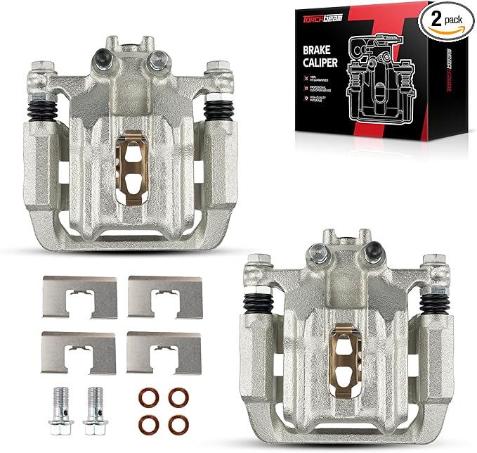 Torchbeam Rear Brake Calipers Set for Honda 2007-2016 CR-V, Acura 2013-2018 RDX, Honda 2012-2015 Crosstour, Rear Left and Rear Right Calipers Replace # 19B6887+19B6886