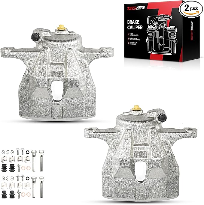 Torchbeam Front Brake Calipers Set for Toyota Corolla 2009-2019, Scion xD 2008-2014, Toyota Matrix 2009-2013, Pontiac Vibe 2009-2010, Front Left and Front Right Calipers Replace # 193434+193435