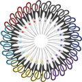 Scissors Set of 24-Pack, 8" Scissors All Purpose Comfort-Grip Handles Sharp Scissor for Office Home School Craft Sewing Fabric Supplies, High/Middle School Student Teacher, Right/Left Hand