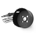 2-5/8 Inch Hole Saw with 3/8" Triangle Shank Quick Change Arbor, JTemgle Bi-Metal Hole Saw Heavy Duty Hole Cutting Tool for Cornhole Boards, Recessed Lights, Wood, Plastic, Drywall & Soft Metal