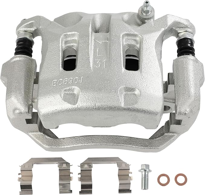 SCITOO Front Left Brake Caliper With Bracket 19B2870B Compatible For INFINITI For EX35 2008-2012,For INFINITI For EX37 2013,For INFINITI For G25 2011-2012,For INFINITI For G35 2007-2008