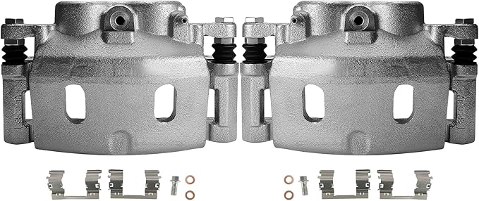 SCITOO Front Left+Right Brake Calipers With Bracket 18B4918A 18B4919A Compatible For Cadillac 2008-2019 For Chevrolet 2008-2019 For GMC 2008-2019