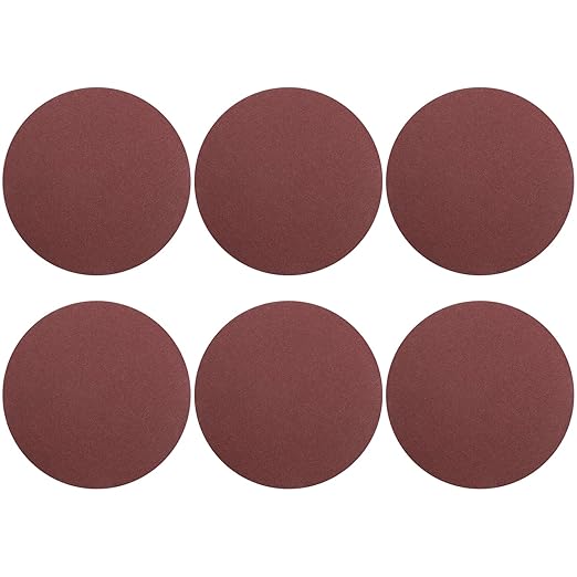 HARFINGTON 20 Pcs 6 Inch Sanding Disc 150 Grit Hook and Loop Sandpaper Random Orbital Sander Pads for Woodworking Automotive Metal Polishing