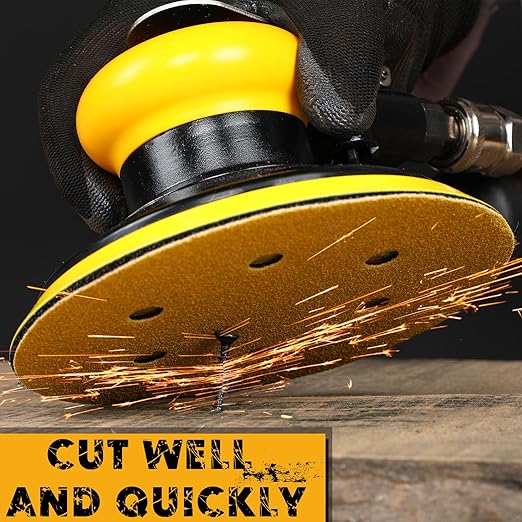 6 Inch Sanding Discs Hook and Loop, 100 Grit Sandpaper for Orbital Sander, Professional for Automotive and Woodworking, 100 Pack