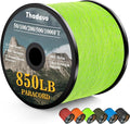 Reflective Paracord Rope 850Ib, 50/100/200/500/1000ft 4MM 11 Strand Parachute Spool Cords, Paracord Lanyard String for Tent, Camping, Hiking, Fishing, Survival Bracelet, Neon Green 500FT