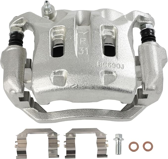 SCITOO Front Right Brake Caliper With Bracket 19B2871B Compatible For INFINITI For EX35 2008-2012,For INFINITI For EX37 2013,For INFINITI For G25 2011-2012,For INFINITI For G35 2007-2008