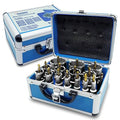 Handree 21pcs Carbide Hole Saw Kit with Case, Carbide Tipped Hole Cutter with Pilot Drill bit for Stainless Steel, Iron, Aluminum, Alloy, Plastic
