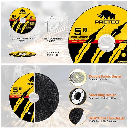 Grinding & Cutting Wheels 5 inch Set