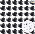 Pegboard Hook Locks, for Stopping Hooks from Falling Off, 60PCS, Black