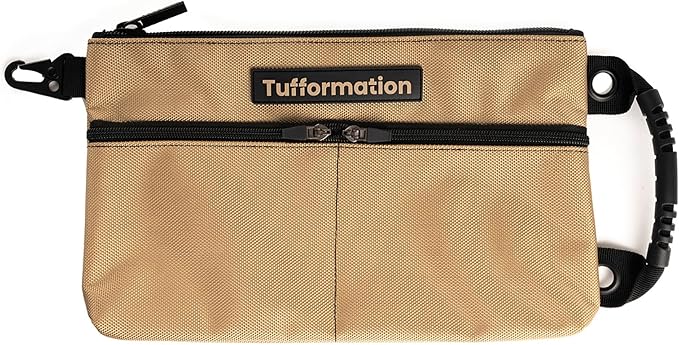 Small Tool Pouch, Tool Bag Organizer with Zipper. Small Tool Bag with Multiple Compartments. Perfect Tool Pouch Bags for Men Women Electricians & Others.