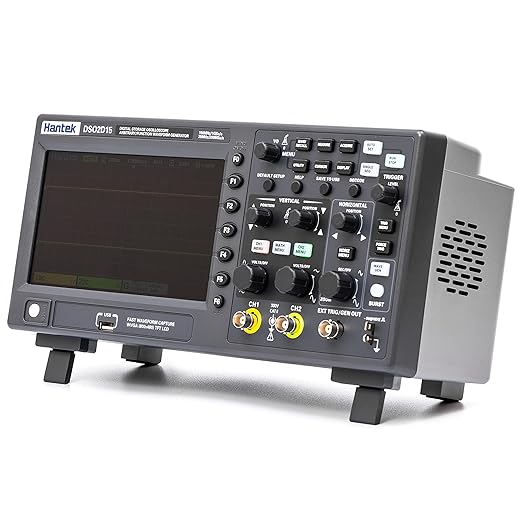 Hantek DSO2D15 Digital Storage Lab Oscilloscopes150MHz Bandwidth 2CH Dual Channel 1GSa/s 8M Memory Depth with 1CH Waveform Generator