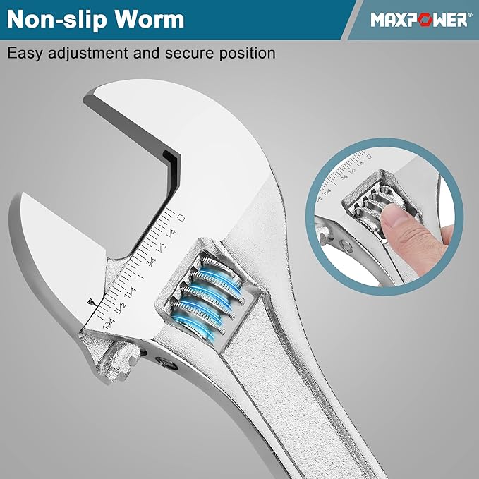 MAXPOWER Adjustable Wrench 15 inch