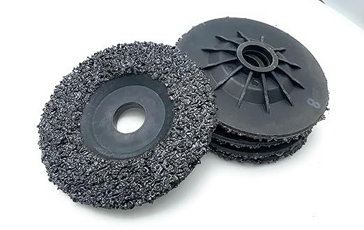 SIGNI 5 Pack SiC Plastic Back Grinding Wheel for Granite/Marble/Concrete and Glasses (4.5 INCH, 8 GRIT)