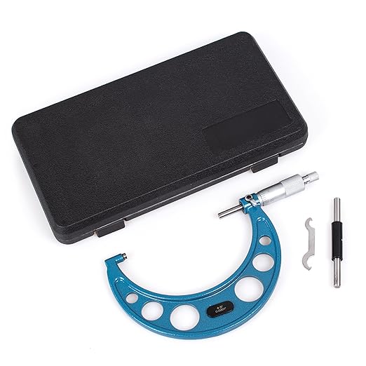 Outside Micrometer Set 4-5" - BEGOOTION High Quality Outside Metric Micrometer,0.0001" Graduation Premium Precision Machinist Tools…