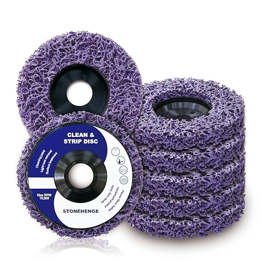 5 PCS - Paint Stripping Wheel Disc Abrasive, Remove Paint Coating Rust Welds Oxidation - Efficient Strip Disc for Metal Surface Preparation & Angle Grinding - (4-1/2" x 7/8")