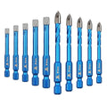 Diamond Drill Bit - BRSCHNITT 10pcs 1/4 inch Masonry Drill Bits Set for Porcelain Tile Ceramic Stone Granite Marble,Hex Shank Diamond Hole Saw Drill Bit