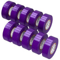 OHLECTRIC Professional Grade Vinyl Electrical Tape (10 Pack) Purple - 7 Mil Thick Flame-Retardant, Heat & Weather Resistant 3/4 Inch x 60 Feet | Ideal for Contractors & Electricians