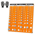 54 Nut and Bolt Thread Checker, Bolt Size and Thread Gauge 22 Standard & 24 Metric Bolt & 8 Drill Bit Gauge, Bolt and Nut Identifier Gauge with Inch and Centimeter Scales
