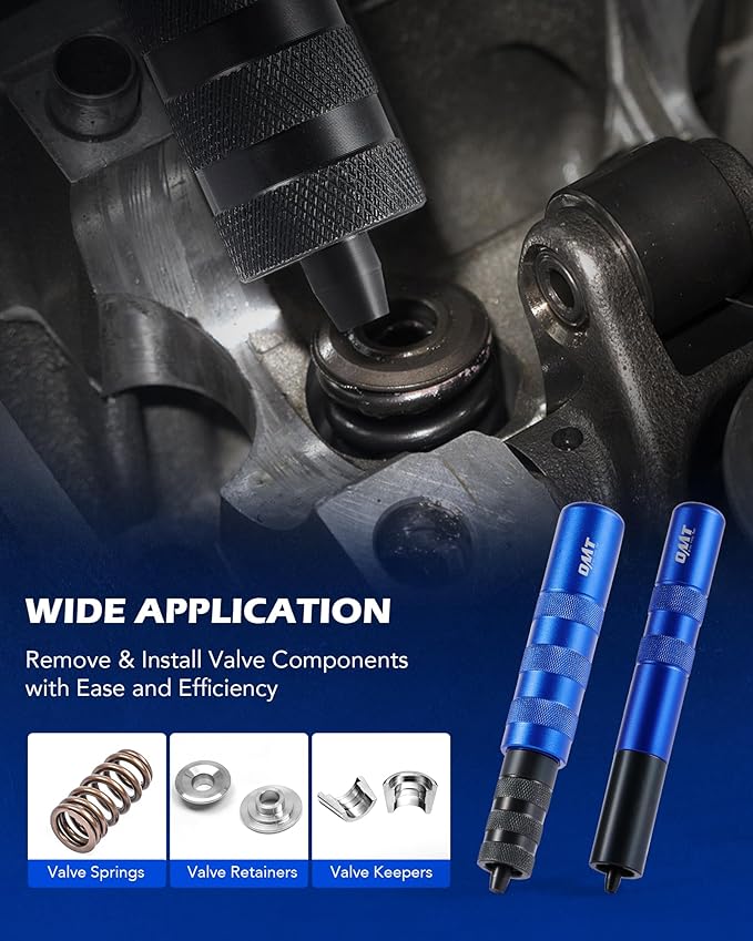Orion Motor Tech Valve Spring Compressor Tool Kit, Valve Keeper Remover Installer Set with Valve Lapping Tools, Overhead Engine Valve Adjustment Tools for Valve Retainer Stem Seal Removal Installation