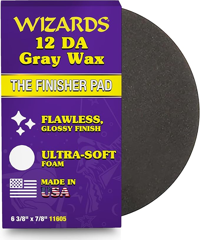 Wizards Buffing Pads (21 DA Gray Wax/Finishing Pad) 6 3/8" x 7/8"