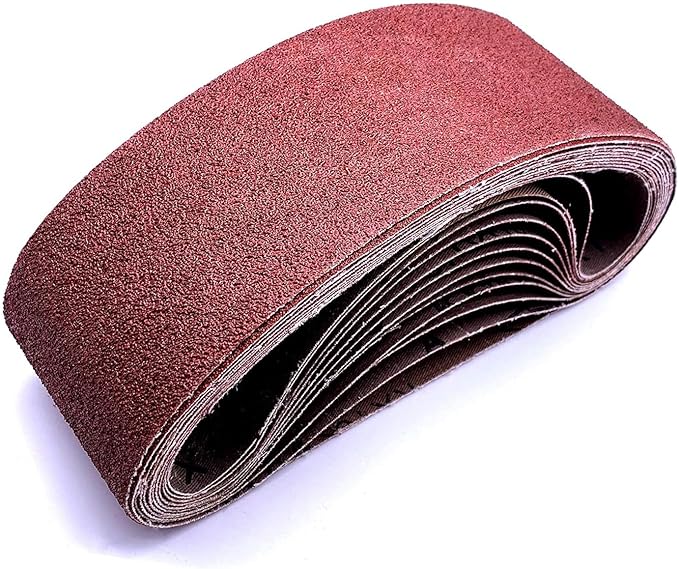 3 x 18 Inch Sanding Belts, 40 Grit Aluminum Oxide Belt Sander Belt, 3x18 Belt Sander Paper for Woodworking,12 Pack(3x18in, 40 Grit)