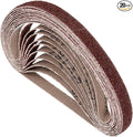 20 Pcs Sanding Belts 1/2 x 18 Inch 36 Grit Aluminum Oxide Abrasive Sandpaper for Belt Sander Metal Grinding Wood Working Weld Rust Removal