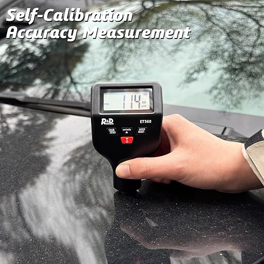 Car Coating Thickness Meter for Used Car Buyers, Paint Mil Thickness Meter Gauge Check The Car’s Original Coating Auto Car Paint Meter (ET360)