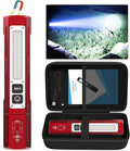Rechargeable Flashlights High Lumens - Super Bright Small Pocket Magnetic Flashlight, 8 Modes LED Tactical Flash Light, Dual Button Powerful Flashlight for Camping (1, Red)