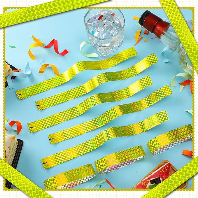 Epakh Paper Wristbands Neon Wrist Bands Waterproof Handbands for Events Lightweight Concert Wristbands Neon Colored Adhesive Wrist Band for Party