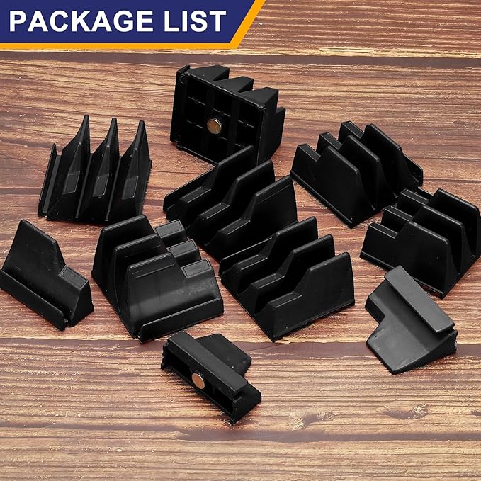 PATIKIL 23pcs Magnetic Wrench Organizer for Tool Box, Magnetic Modular Wrench Organizer Holder Toolbox Universally for 23 Tools Drawer Chest Ratcheting Offset Wrenches, Black