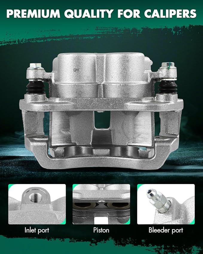 SCITOO 18B4935 Rear Right Disc Brake Caliper w/Bracket Fit For Chev For Express 2500 2003-2020,For GMC For Savana 2500 2003-2020,For GMC For Savana 3500 2003-2020, Double Pistons