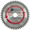 Benchmark Abrasives TCT 5 3/8 Inch Circular Saw Blade, Tungsten Carbide Tipped Non Ferrous Metal Cutting Saw Blades for Cutting, Plastic, Fiberglass, PVC, Aluminum Cutting Blade - ‎(5-3/8" - 50 Teeth)