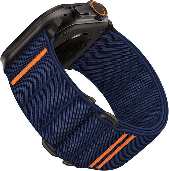 Suitisbest Sport Bands Compatible with Apple Watch Ultra Band 49mm 46mm 45mm 44mm 42mm 38mm 40mm 41mm Men Women, Stretchy Nylon Sport Loop Strap with S-Hook for iWatch Series 10 Ultra SE 9 8 7 6 5 4 3