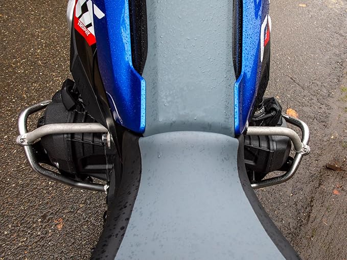 Reinforcement Crash Bars Compatible with BMW R 1300 GS OEM Accessory Crash Bars – 1 Inch Diameter Stainless Steel Tubing - Alloy Clamps with Thick Flanges for Extra Strength & Safety - Silver