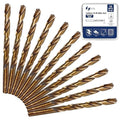 12pcs 5/16" Cobalt Drill Bit Set, M35 HSS, 135 Degree Tip, M35 Jobber Drill Bits for Metal, Stainless Steel, Cast Iron, Wood, Plastic, Fully Ground from Pro Edge Technology