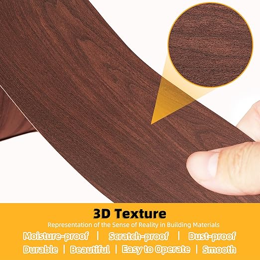 GSCIT Club Wood Grain Repair Tape, 2.4 inch X 250ft Self Adhesive Cherry Grain Repair Patch for Tables, Chairs, Baseboards, Doors, Windows, Floors, Handicraft DIY.