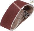 HARFINGTON 6 x 48 Inch Sanding Belts, 2 Pcs 150 Grits Aluminum Oxide Abrasive Belt Sander File Belt for Woodworking, Metal Polishing, Knife Sharpener