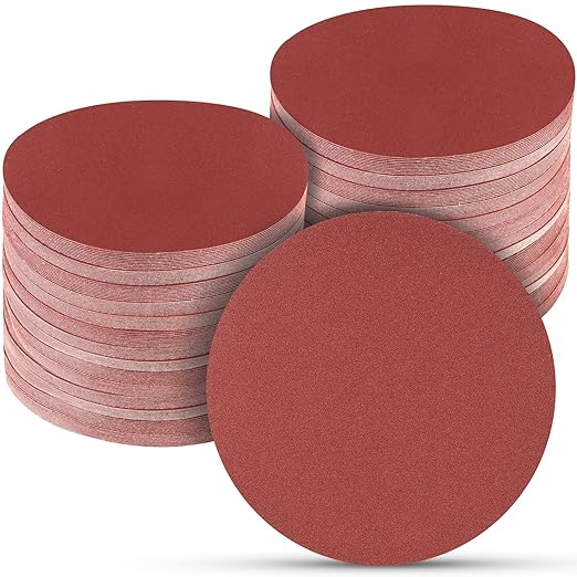 100 PCS 6 Inch Sanding Discs 600 Grit, 6 Hole Hook and Loop Sandpaper, Round Orbital Sand Paper Discs for Sander