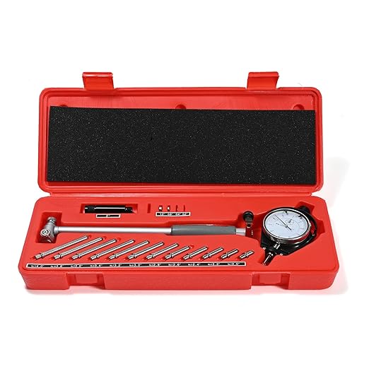 Dial Bore Gauge 2"-6" / 0.001" Engine Hole Cylinder Measurement Gage Inside Micrometer Dial Indicator for Bore Measure Cylinder Tool Kit
