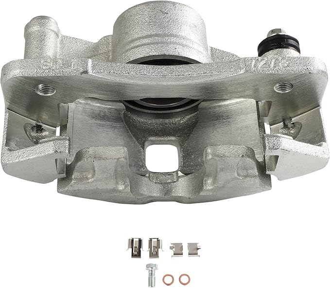 SCITOO 19B1380 Front Left Disc Brake Caliper Assembly w/Bracket For Honda For Civic 1990-2000,For Honda For Civic del Sol 1993-1997,For Honda For CRX 1990-1991