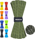 WEREWOLVES Reflective Paracord Rope 7 Strand Type III Parachute Cord 4mm 100ft / 200ft for Tent Camping Hiking Fishing Survival Tactical Clothesline DIY Projects