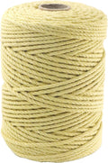 4mm x 400 Feet Yellow Jute Rope, Twine for Gardening Tomato Climbing Plant Tie Floristry Crafts Gift Wrapping Packing Decor