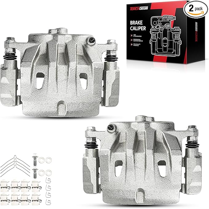 Torchbeam Front Brake Calipers Set for Toyota Highlander 2010-2019, Toyota Sienna 2011-2020, Lexus RX350 2010-2015, Front Left and Front Right Calipers Replace # 19B6274+19B6275
