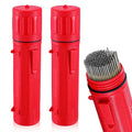 Simarro 2 Pcs Welding Rod Storage Tube 14 Inch Stick Welding Electrode Storage Tube Airproof Welding Rod Holder Waterproof Welding Rod Container for Welding Rod Canister (Red)